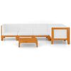 vidaXL Set Divani da Giardino 6 pz con Cuscini in Massello di Acacia