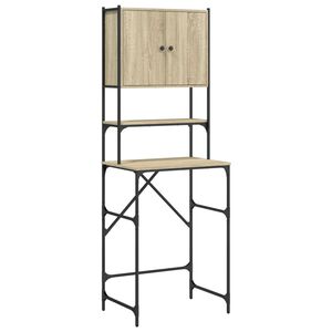 vidaXL Mobile per Lavatrice Rovere Sonoma 68x48,5x194 cm