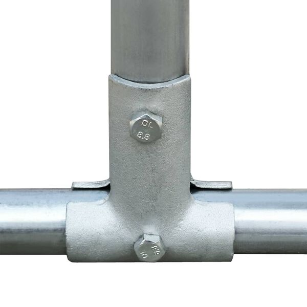 vidaXL Gabbia per Polli da Esterno in Acciaio Zincato 2x2x1,92 m