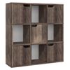 vidaXL Libreria Rovere Fumo 88,5x27,5x88 cm in Legno Multistrato