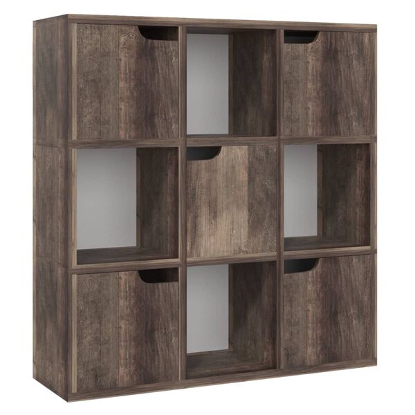 vidaXL Libreria Rovere Fumo 88,5x27,5x88 cm in Legno Multistrato