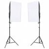 vidaXL Kit per Studio Fotografico con Set di Luci e Fondale
