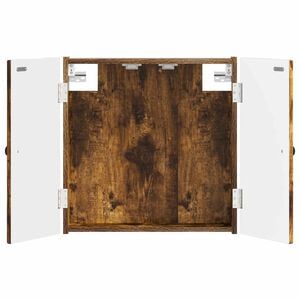 vidaXL Armadio per Dartboard EDE Rovere Fumo 52,5 x 10,5 x 53,5 cm
