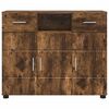 vidaXL Credenza Rovere fumo 88,5 x 30,5 x 73 cm Legno multistrato