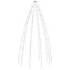 vidaXL Rete di Luce per Albero di Natale 250 LED Bianco Freddo 250 cm