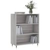 vidaXL Libreria Grigio Sonoma 69,5x32,5x90 cm in Legno Multistrato
