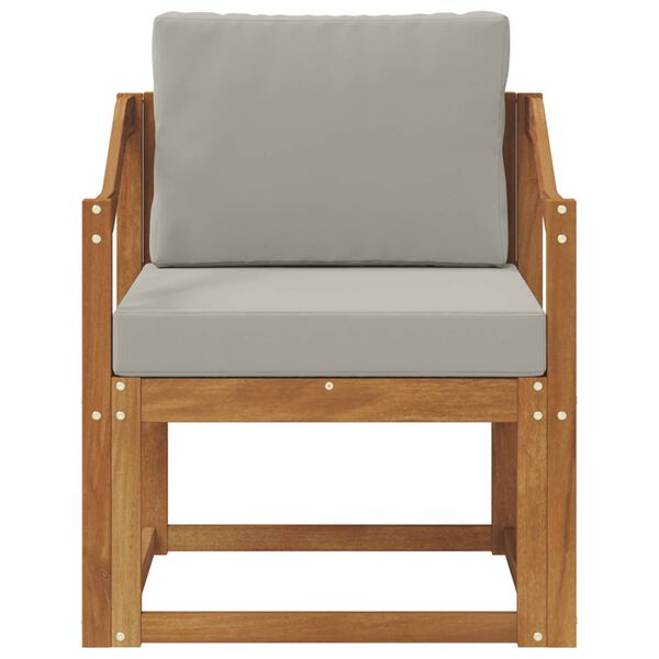 vidaXL Divano da esterno Legno di Acacia Massello e Poliestere