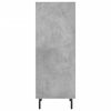 vidaXL Credenza Grigio Cemento 34,5x32,5x90 cm in Legno Multistrato