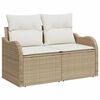 vidaXL Set Divano da Giardino con archiviazione 4 pcs Beige polyrattan