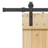 vidaXL Porta Scorrevole con Set Hardware 95x210 cm Legno Massello Pino