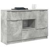 vidaXL Credenza Grigio cemento 100 x 30 x 65,6 Legno multistrato