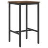 vidaXL Tavolo da bar 52 x 52 x 110 cm Legno ingegnerizzato Rovere Fumo