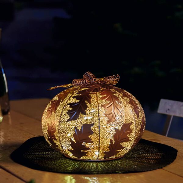 Luxform Lampada da Esterno a LED a Batteria Pumpkin Oro