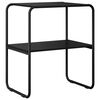 vidaXL Tavolo consolle Rovere Nero 60 x 42,5 x 70 cm