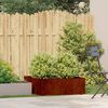 vidaXL Fioriera Arrugginita 80x80x30 cm in Acciaio Corten