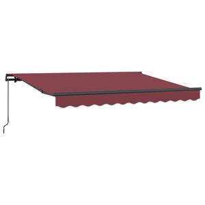vidaXL Tenda retrattile Borgogna 250 x 200 cm Tessuto