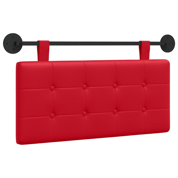 vidaXL Testata appesa Rosso 100 x 55 x 5 cm Pelle Sintetica