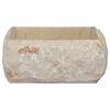 vidaXL Lavandino Crema 30x30x13 cm in Marmo
