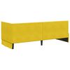 vidaXL Cornice del letto ad angolo Giallo 80 cm x 200 cm Velluto