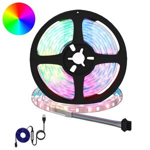 vidaXL Striscia LED 4 pcs Nero e trasparente 210 x 0,8 x 0,3 cm