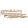 vidaXL Divano Letto Estraibile con Cassetti senza Materasso 90x190 cm