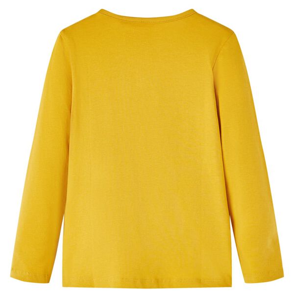 Maglietta per Bambini a Maniche Lunghe Ocra Scuro 92