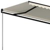 vidaXL Tenda da Sole Retrattile Automatica 350x250 cm Crema