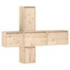 vidaXL Mobili Porta TV 5 pz in Legno Massello di Pino