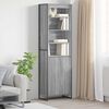 vidaXL Armadi alti 2 pcs Grigio Sonoma 60 x 36 x 200 cm