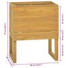 vidaXL Mobile da Bagno 60x40x75 cm in Legno Massello di Teak