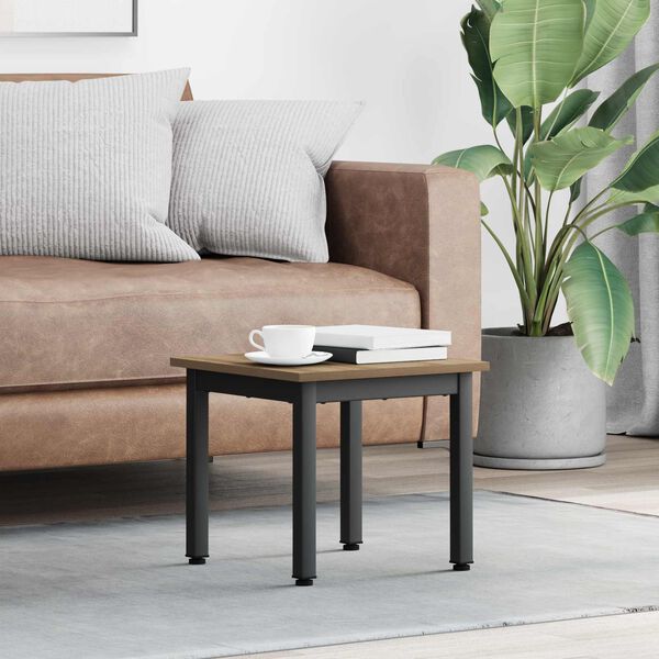 vidaXL Tavolino da salotto Rovere Artigianale 40 x 40 x 36 cm