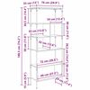 vidaXL Libreria Rovere artigianale 76 x 33 x 188,5 cm