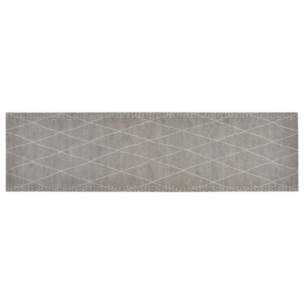 vidaXL Tappeto da Cucina Lavabile Rombi 45x150 cm Velluto