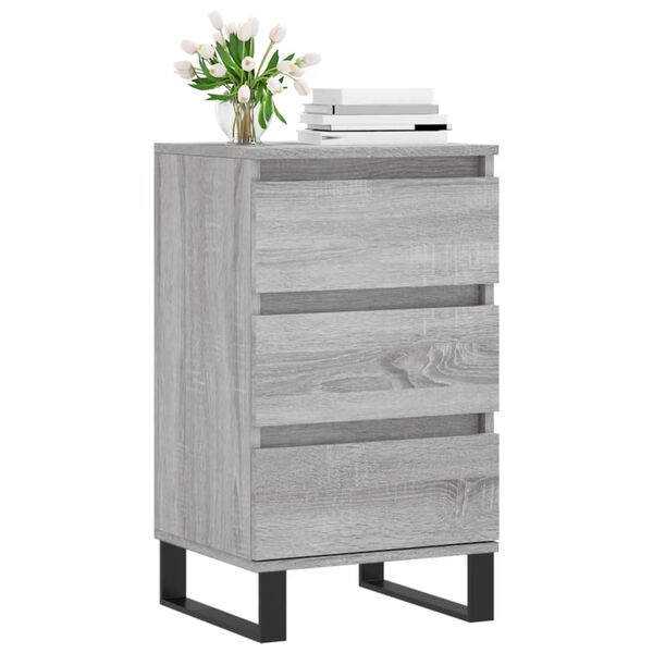 vidaXL Credenza Grigio Sonoma 40x35x70 cm in Legno Multistrato