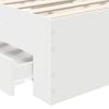 vidaXL Struttura del letto Bianco 75 x 190 cm Legno multistrato