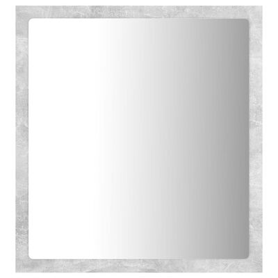 vidaXL Specchio da Bagno a LED Grigio 40x8,5x37 cm in Acrilico
