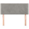 vidaXL Testiera Grigio Chiaro 80x5x78/88 cm in Velluto