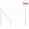 vidaXL Palo della recinzione Argento 10 x 0,8 m (rete da 25 x 25 mm)