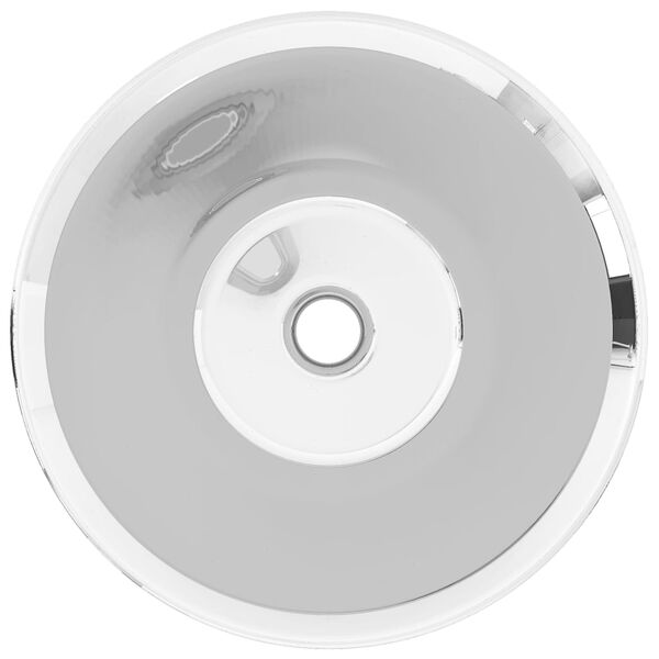 vidaXL Lavandino 42x14 cm in Ceramica Argento