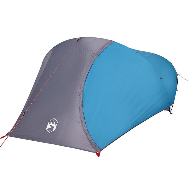vidaXL Tenda da Campeggio a Cupola per 4 Persone Blu Impermeabile