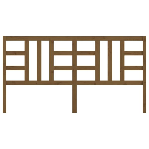 vidaXL Testiera per Letto Ambra 206x4x100 cm in Legno Massello di Pino