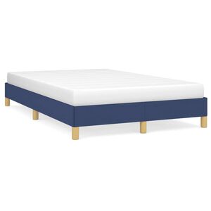 vidaXL Giroletto senza Materasso Blu 120x190 cm in Tessuto