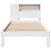 vidaXL Letto Libreria senza Materasso Bianco 100x200 cm Legno di Pino