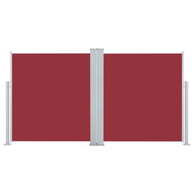 vidaXL Tenda da Sole Laterale Retrattile Rossa 160x600 cm