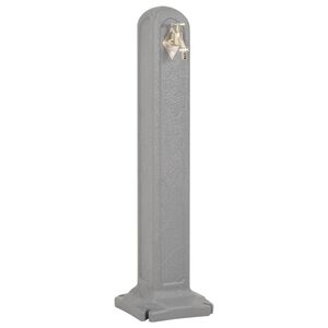 vidaXL Cisterna da Giardino e Rubinetto Grigio Chiaro Effetto Pietra