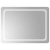 vidaXL Specchio da Bagno con Luci LED 80x60 cm