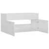 vidaXL Mobile Lavabo Bianco Lucido 90x38,5x46 cm in Legno Multistrato