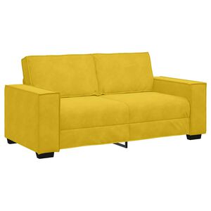 vidaXL Divano a 2 Posti giallo 180x78x84 cm in Velluto