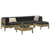vidaXL Set Divani da Giardino 6pz con Cuscini Legno Impregnato di Pino