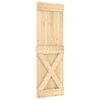 vidaXL Porta Scorrevole con Set Hardware 70x210 cm Legno Massello Pino